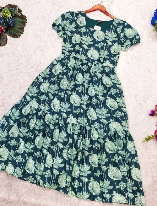 Women's Soft Cotton Maxi Dress – Breathable & Flowy Summer Wear